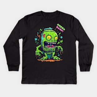 Black Perfection: Unleash Your Style with our Unique Black Kids Long Sleeve T-Shirt